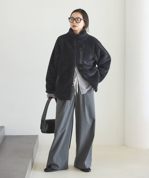 セール】《追加》ECOPEL ソフトフリースファーブルゾン（ブルゾン