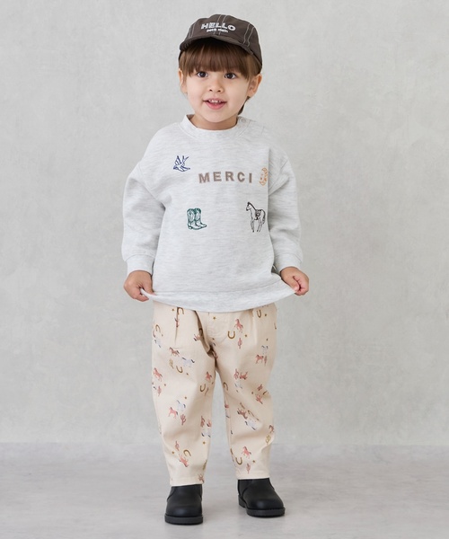 petit main（プティマイン）の「NICOシェフパンツ（その他パンツ・キッズ・ネイビー/ライトブルー/レッド/ブラック/グリーン/ブルーグレー/ベージュ/ブラウン・90cm/100cm/80ｃｍ/110cm/120cm/130cm）」の5枚目の写真