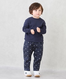 キッズのパンツ（ブルー・ネイビー/青色系・クロップド・半端丈