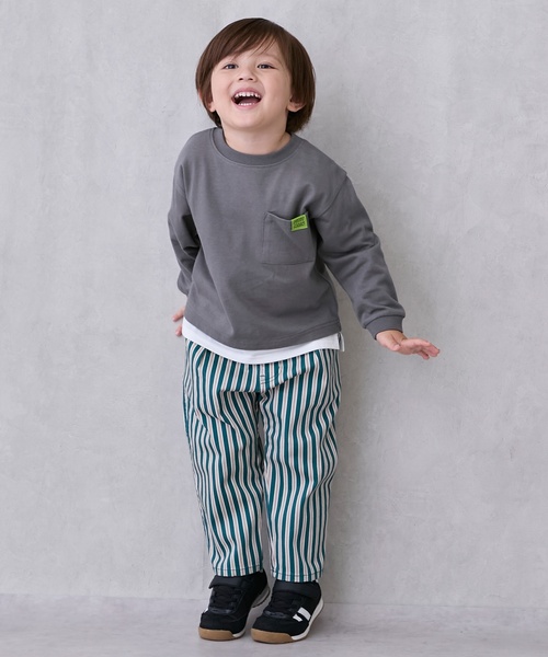 petit main（プティマイン）の「NICOシェフパンツ（その他パンツ・キッズ・ネイビー/ライトブルー/レッド/ブラック/グリーン/ブルーグレー/ベージュ/ブラウン・90cm/100cm/80ｃｍ/110cm/120cm/130cm）」の6枚目の写真