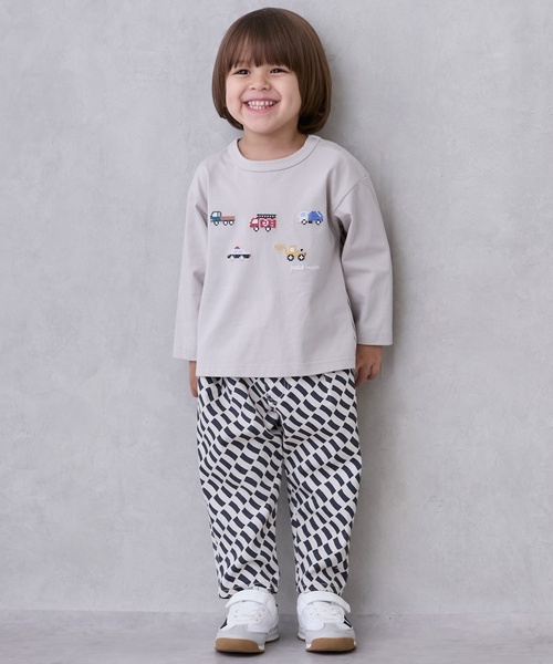 petit main（プティマイン）の「NICOシェフパンツ（その他パンツ・キッズ・ネイビー/ライトブルー/レッド/ブラック/グリーン/ブルーグレー/ベージュ/ブラウン・90cm/100cm/80ｃｍ/110cm/120cm/130cm）」の2枚目の写真