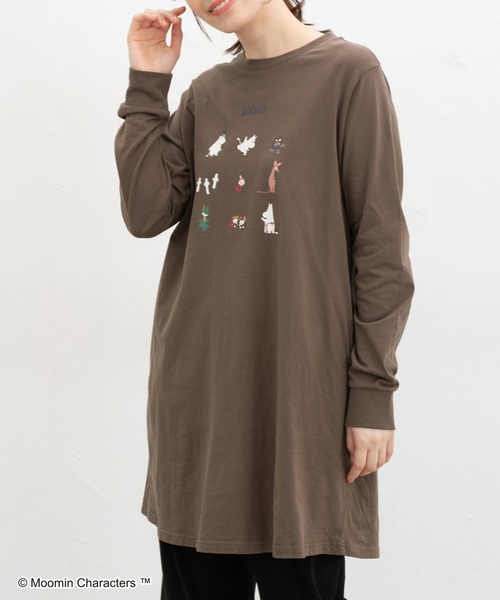 Honeys(ハニーズ)の「ムーミン/ワンピース(ワンピース・レディース・ブルー/ブラック/スミクロ/モカ・L/LL/M)」の12枚目の写真