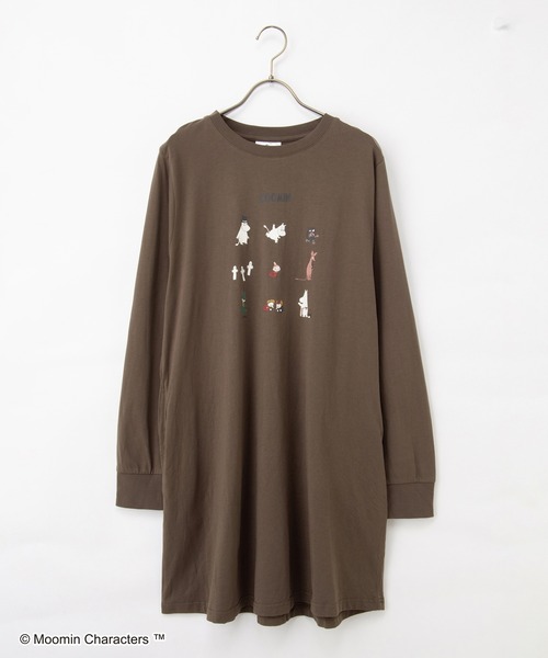 Honeys(ハニーズ)の「ムーミン/ワンピース(ワンピース・レディース・ブルー/ブラック/スミクロ/モカ・L/LL/M)」の14枚目の写真