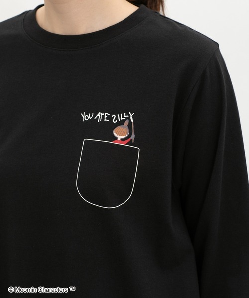Honeys(ハニーズ)の「ムーミン/ワンピース(ワンピース・レディース・ブルー/ブラック/スミクロ/モカ・L/LL/M)」の19枚目の写真