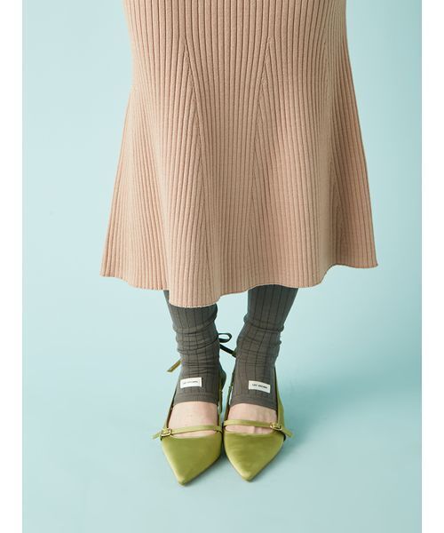 デコルテデザインラメニット2wayワンピース（ワンピース）｜LILY BROWN