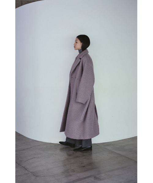ブークレーベルトロングコート（その他アウター）｜STYLEMIXER
