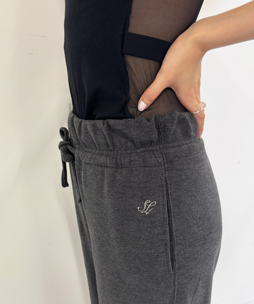 EDIT. FOR LULU（エディットフォールル）の「【SKIN*LULU】スウェットパンツ（スラックス・レディース・チャコールグレー・FREE）」の8枚目の写真