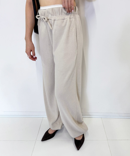 EDIT. FOR LULU ダブルフェイス スウェットパンツ 追加》ダブルフェイス スウェットパンツ（スウェットパンツ）｜EDIT