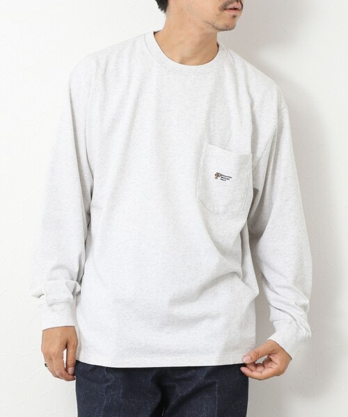 PENDLETON（ペンドルトン）の「【PENDLETON/ペンドルトン】LOGO EMB LS Tee ロゴ刺繍 長袖Tシャツ25AW（Tシャツ/カットソー・メンズ・グレイッシュブルー/オフホワイト/ライトグレー/チャコールグレー・M/L）」の3枚目の写真