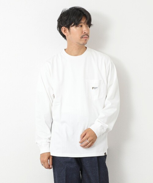 PENDLETON（ペンドルトン）の「【PENDLETON/ペンドルトン】LOGO EMB LS Tee ロゴ刺繍 長袖Tシャツ25AW（Tシャツ/カットソー・メンズ・グレイッシュブルー/オフホワイト/ライトグレー/チャコールグレー・M/L）」の7枚目の写真