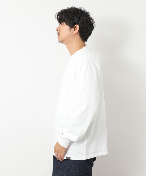 PENDLETON（ペンドルトン）の「【PENDLETON/ペンドルトン】LOGO EMB LS Tee ロゴ刺繍 長袖Tシャツ25AW（Tシャツ/カットソー・メンズ・グレイッシュブルー/オフホワイト/ライトグレー/チャコールグレー・M/L）」の8枚目の写真