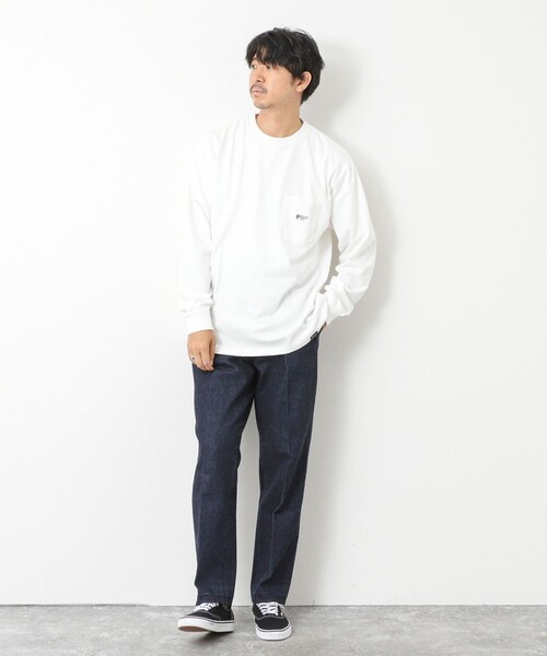 PENDLETON（ペンドルトン）の「【PENDLETON/ペンドルトン】LOGO EMB LS Tee ロゴ刺繍 長袖Tシャツ25AW（Tシャツ/カットソー・メンズ・グレイッシュブルー/オフホワイト/ライトグレー/チャコールグレー・M/L）」の11枚目の写真