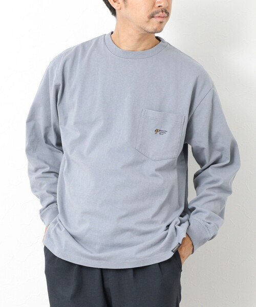 PENDLETON（ペンドルトン）の「【PENDLETON/ペンドルトン】LOGO EMB LS Tee ロゴ刺繍 長袖Tシャツ25AW（Tシャツ/カットソー・メンズ・グレイッシュブルー/オフホワイト/ライトグレー/チャコールグレー・M/L）」の13枚目の写真