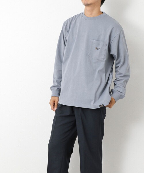 PENDLETON（ペンドルトン）の「【PENDLETON/ペンドルトン】LOGO EMB LS Tee ロゴ刺繍 長袖Tシャツ25AW（Tシャツ/カットソー・メンズ・グレイッシュブルー/オフホワイト/ライトグレー/チャコールグレー・M/L）」の14枚目の写真