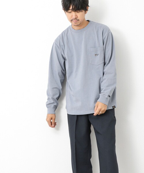 PENDLETON（ペンドルトン）の「【PENDLETON/ペンドルトン】LOGO EMB LS Tee ロゴ刺繍 長袖Tシャツ25AW（Tシャツ/カットソー・メンズ・グレイッシュブルー/オフホワイト/ライトグレー/チャコールグレー・M/L）」の15枚目の写真