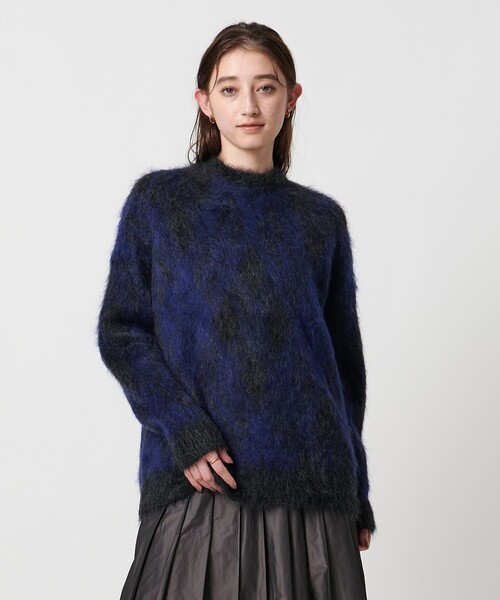 SACRA(サクラ)の「<SACRA> ジャガード ニット(ニット/セーター・レディース・ダークグレー/ブラック・38)」の5枚目の写真