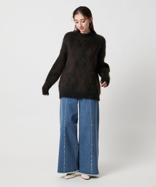 SACRA(サクラ)の「<SACRA> ジャガード ニット(ニット/セーター・レディース・ダークグレー/ブラック・38)」の20枚目の写真