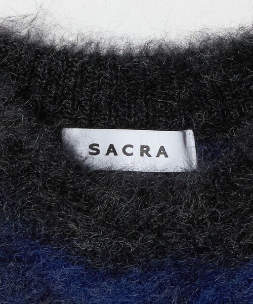 SACRA(サクラ)の「<SACRA> ジャガード ニット(ニット/セーター・レディース・ダークグレー/ブラック・38)」の13枚目の写真