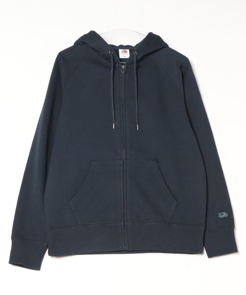 FRUIT OF THE LOOM(フルーツオブザルーム)の「【FRUIT OF THE LOOM/フルーツオブザルーム】BASIC SWEAT ZIP UP HOODIE / ジップパーカー(パーカー・レディース・ブラック/アイボリー/グレー/ネイビー・L/M)」の4枚目の写真
