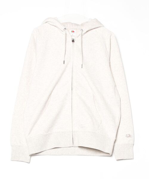 FRUIT OF THE LOOM(フルーツオブザルーム)の「【FRUIT OF THE LOOM/フルーツオブザルーム】BASIC SWEAT ZIP UP HOODIE / ジップパーカー(パーカー・レディース・ブラック/アイボリー/グレー/ネイビー・L/M)」の1枚目の写真