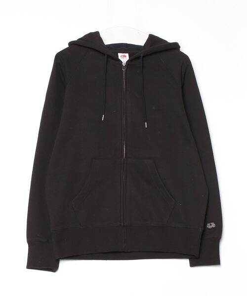 FRUIT OF THE LOOM(フルーツオブザルーム)の「【FRUIT OF THE LOOM/フルーツオブザルーム】BASIC SWEAT ZIP UP HOODIE / ジップパーカー(パーカー・レディース・ブラック/アイボリー/グレー/ネイビー・L/M)」の2枚目の写真