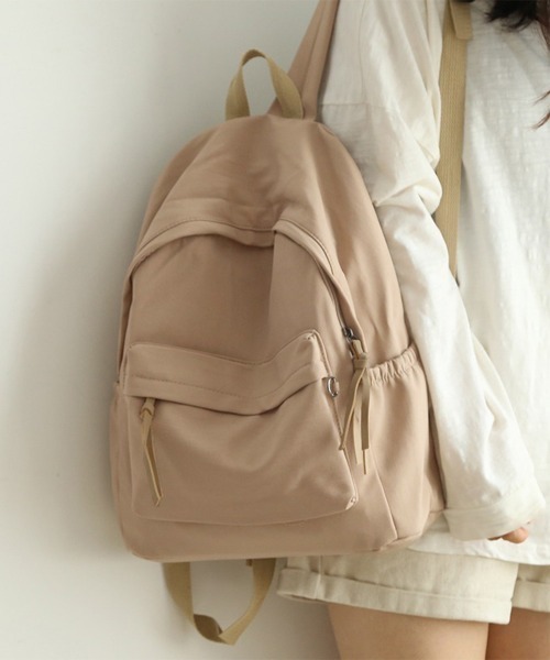 Miniministore(ミニミニストア)の「リュックサック レディース 大容量(バックパック/リュック・レディース・スモークピンク/ベージュ/ブラック/カーキ・FREE)」の2枚目の写真