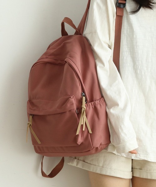 Miniministore(ミニミニストア)の「リュックサック レディース 大容量(バックパック/リュック・レディース・スモークピンク/ベージュ/ブラック/カーキ・FREE)」の4枚目の写真