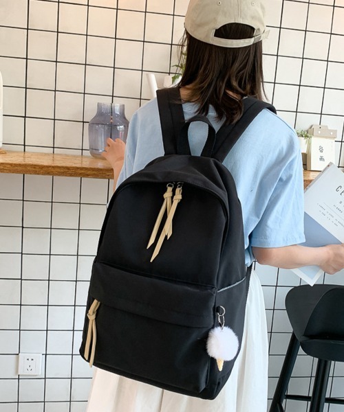 Miniministore(ミニミニストア)の「リュックサック レディース 大容量(バックパック/リュック・レディース・スモークピンク/ベージュ/ブラック/カーキ・FREE)」の6枚目の写真