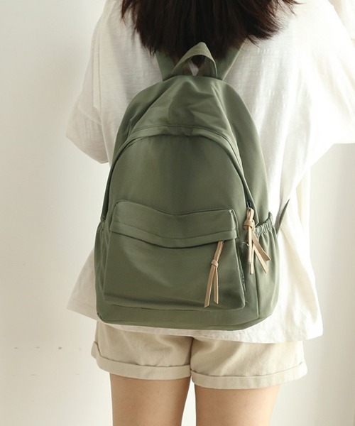 Miniministore(ミニミニストア)の「リュックサック レディース 大容量(バックパック/リュック・レディース・スモークピンク/ベージュ/ブラック/カーキ・FREE)」の9枚目の写真