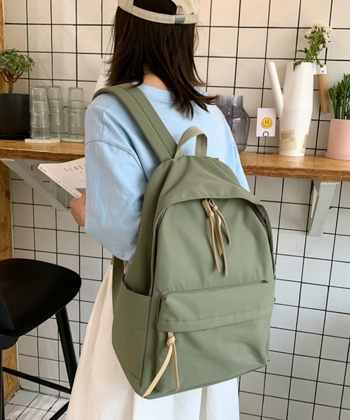 Miniministore(ミニミニストア)の「リュックサック レディース 大容量(バックパック/リュック・レディース・スモークピンク/ベージュ/ブラック/カーキ・FREE)」の10枚目の写真