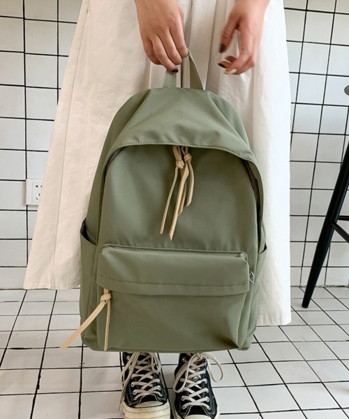 Miniministore(ミニミニストア)の「リュックサック レディース 大容量(バックパック/リュック・レディース・スモークピンク/ベージュ/ブラック/カーキ・FREE)」の11枚目の写真