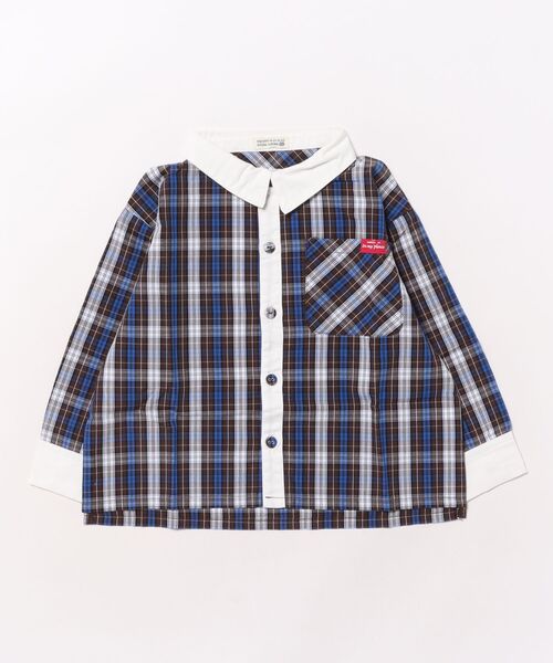 RAGMART（ラグマート）の「クレリック長袖シャツ（シャツ/ブラウス・キッズ・ストライプ/チェック/その他/オフホワイト・110cm/120cm/130cm/100cm）」の4枚目の写真