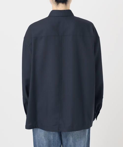 セール】《追加》ウールライクヘムギャザーシャツ（シャツ/ブラウス