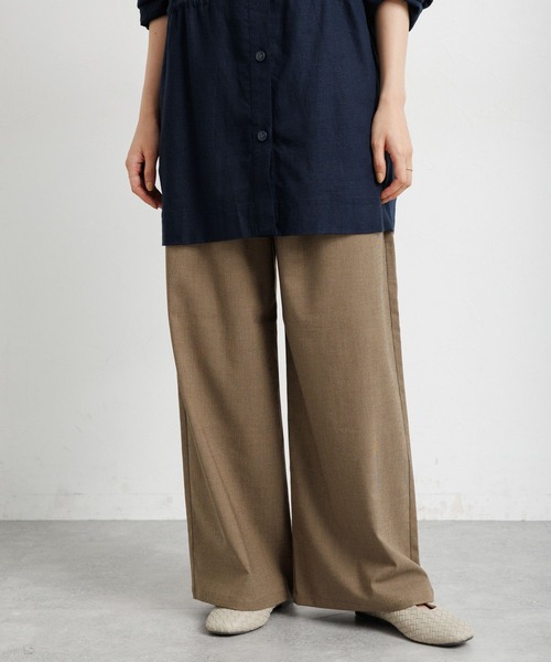 studio CLIP（スタディオクリップ）の「ストレートイージーパンツ[プチ・プラスサイズあり]（その他パンツ・レディース・ネイビー/カーキ/ベージュ/その他2/その他3/その他1/その他7・X-LARGE/SMALL/MEDIUM/LARGE/XX-LARGE/XXX-LARGE/PF）」の9枚目の写真