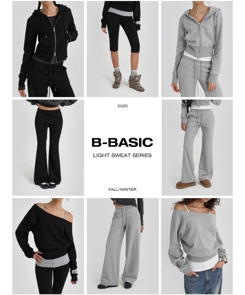 BLACKUP（ブラックアップ）の「[B-BASIC] ライトスウェットオフショルダースウェット（スウェット・レディース・グレー/ブラック・FREE）」の5枚目の写真