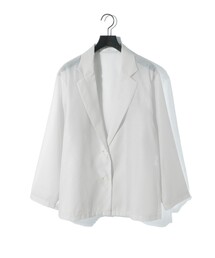 MIDIUMISOLID（ミディウミソリッド）の「MIDIUMISOLID for Ladies シアーシャツジャケット（テーラードジャケット）」
