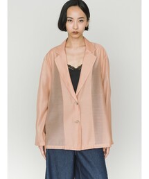 MIDIUMISOLID（ミディウミソリッド）の「MIDIUMISOLID for Ladies シアーシャツジャケット（テーラードジャケット）」