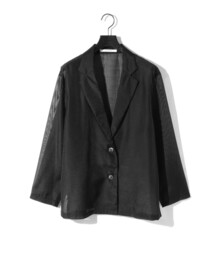 MIDIUMISOLID（ミディウミソリッド）の「MIDIUMISOLID for Ladies シアーシャツジャケット（テーラードジャケット）」