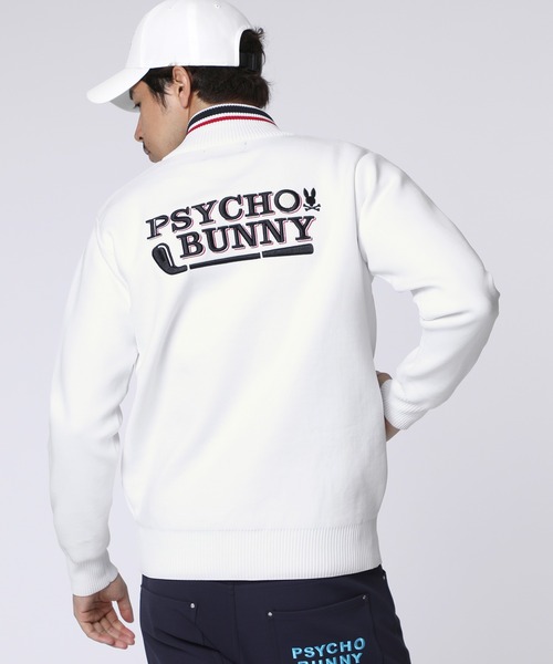 Psycho Bunny（サイコバニー）の「[GOLF]ゴルフクラブ フルジップニットカーディガン（ニット/セーター・メンズ・ブラック/ホワイト/ネイビー・MEDIUM/LARGE/X-LARGE）」の5枚目の写真