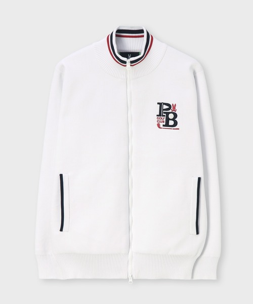 Psycho Bunny（サイコバニー）の「[GOLF]ゴルフクラブ フルジップニットカーディガン（ニット/セーター・メンズ・ブラック/ホワイト/ネイビー・MEDIUM/LARGE/X-LARGE）」の7枚目の写真