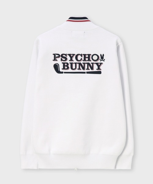 Psycho Bunny（サイコバニー）の「[GOLF]ゴルフクラブ フルジップニットカーディガン（ニット/セーター・メンズ・ブラック/ホワイト/ネイビー・MEDIUM/LARGE/X-LARGE）」の8枚目の写真