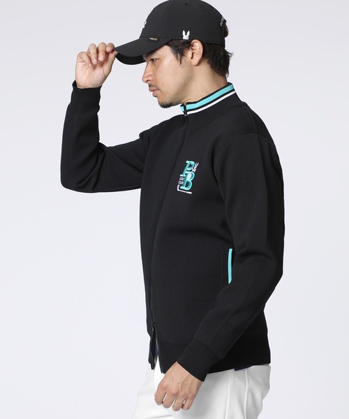 Psycho Bunny（サイコバニー）の「[GOLF]ゴルフクラブ フルジップニットカーディガン（ニット/セーター・メンズ・ブラック/ホワイト/ネイビー・MEDIUM/LARGE/X-LARGE）」の9枚目の写真