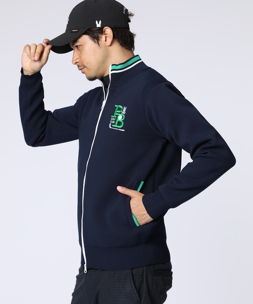 Psycho Bunny（サイコバニー）の「[GOLF]ゴルフクラブ フルジップニットカーディガン（ニット/セーター・メンズ・ブラック/ホワイト/ネイビー・MEDIUM/LARGE/X-LARGE）」の14枚目の写真