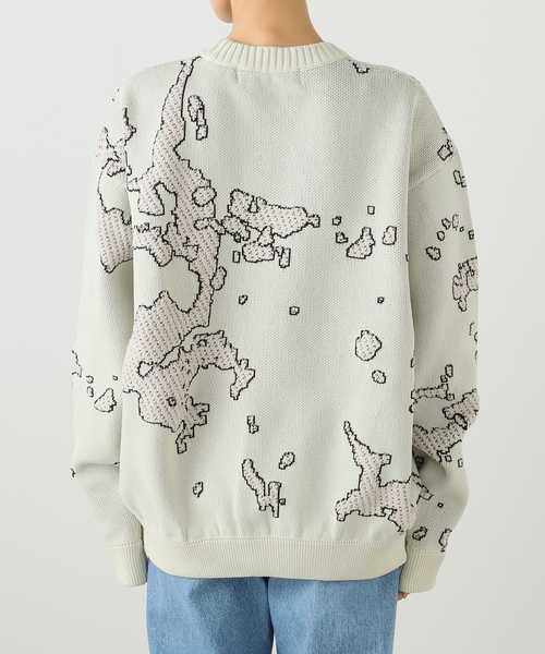 BAL/ バル】 JACQUARD COTTON CREWNECK SWEATER BAL-2166（ニット