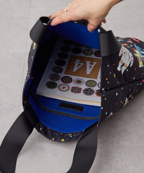 撥水/B4サイズ対応》sampo×earコラボ スペーストイビッグトートバッグ