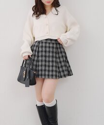 continuer de NICE CLAUP（コンティニューデナイスクラップ）の「【Tweed Collection】ラメツイードミニスカート（スカート）」