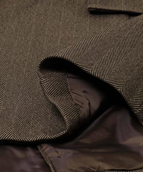 URBAN RESEARCH ROSSO WOMEN(アーバンリサーチ ロッソ)の「『別注』ELENDEEK×ROSSO HERRINGBONE OVER JACKET(その他アウター・レディース・チャコールグレー/ブラウン・FREE)」の11枚目の写真