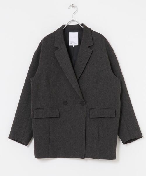 URBAN RESEARCH ROSSO WOMEN(アーバンリサーチ ロッソ)の「『別注』ELENDEEK×ROSSO HERRINGBONE OVER JACKET(その他アウター・レディース・チャコールグレー/ブラウン・FREE)」の15枚目の写真