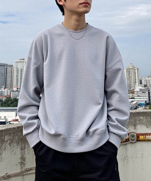 【未使用】スウェットシャツ セール】【Cross＆Stitch】レギュラーウェイト ビッグシルエット