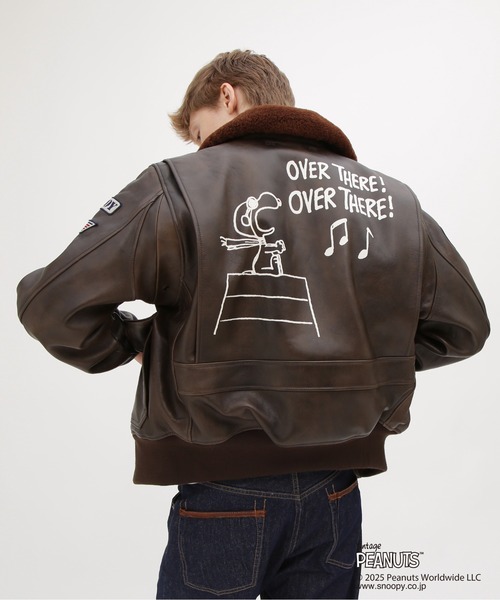 AVIREX(アヴィレックス)の「《AVIREX × PEANUTS》G-1 "FLYING ACE" / G-1 "フライングエース" / ピーナッツ / アヴィレックス(ブルゾン・メンズ・ブラウン・44/42/40/38)」の16枚目の写真